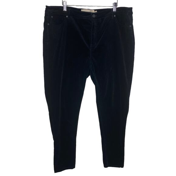 Soft Surroundings Pants - Soft Surroundings Womens Size 18W Black Corduroy Pants High Rise Stretch Plus